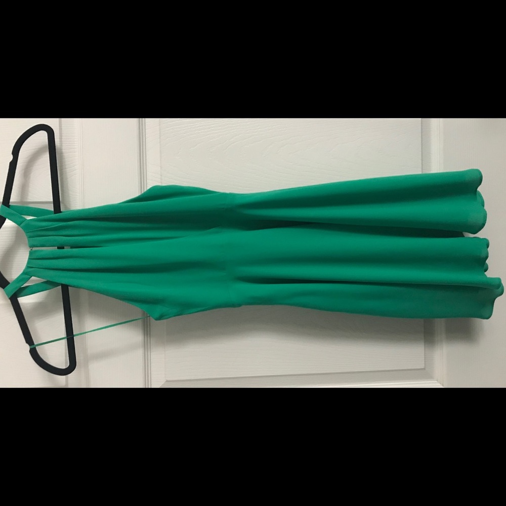 Green Express keyhole dress.